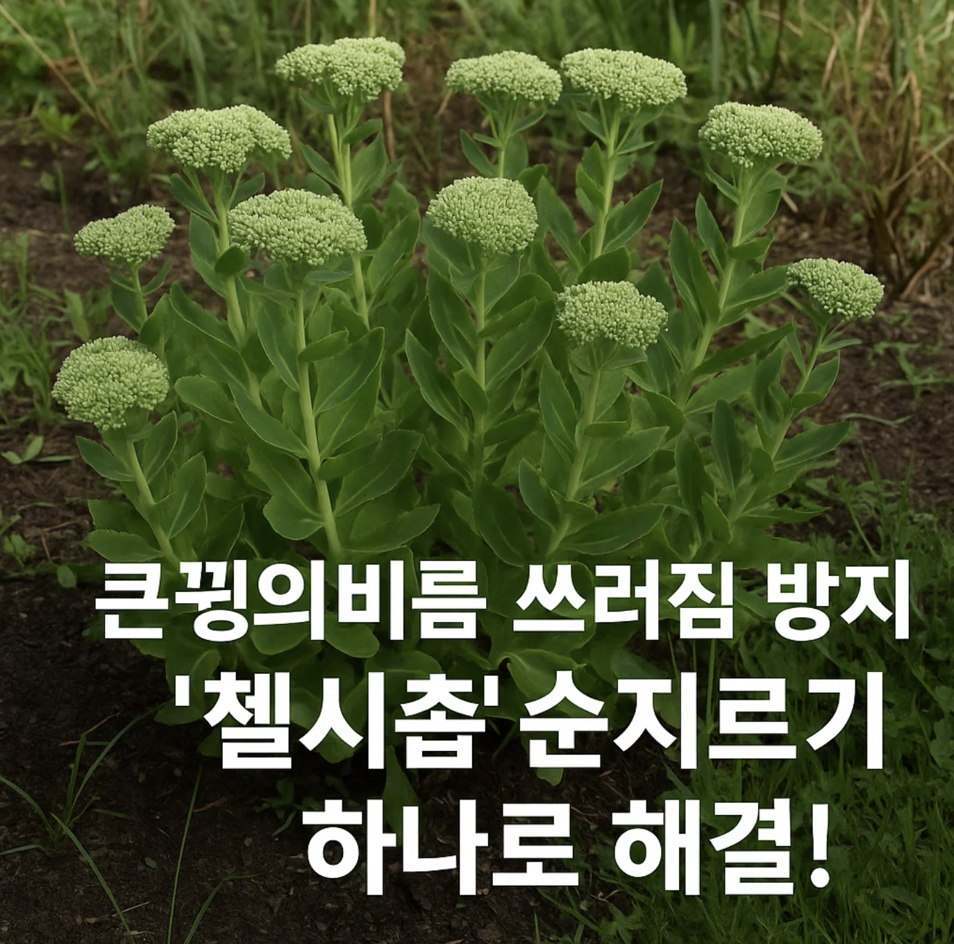 큰꿩의비름 쓰러짐 방지, '첼시촙' 순지르기 하나로 해결!