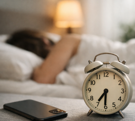 스트레스 받아 푹 자고 있는 모습