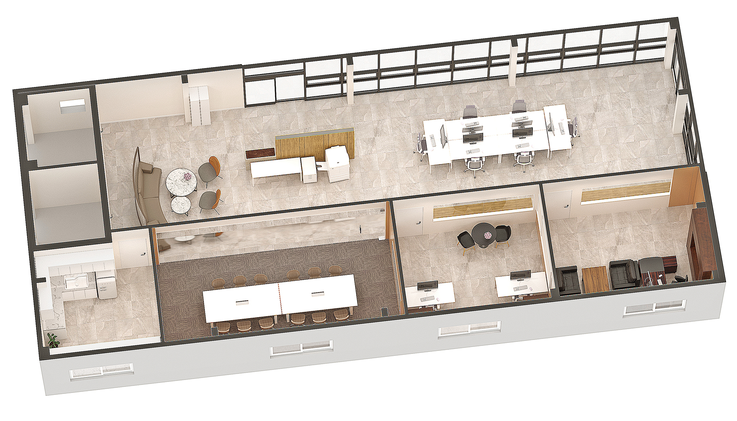사무실인테리어3D디자인