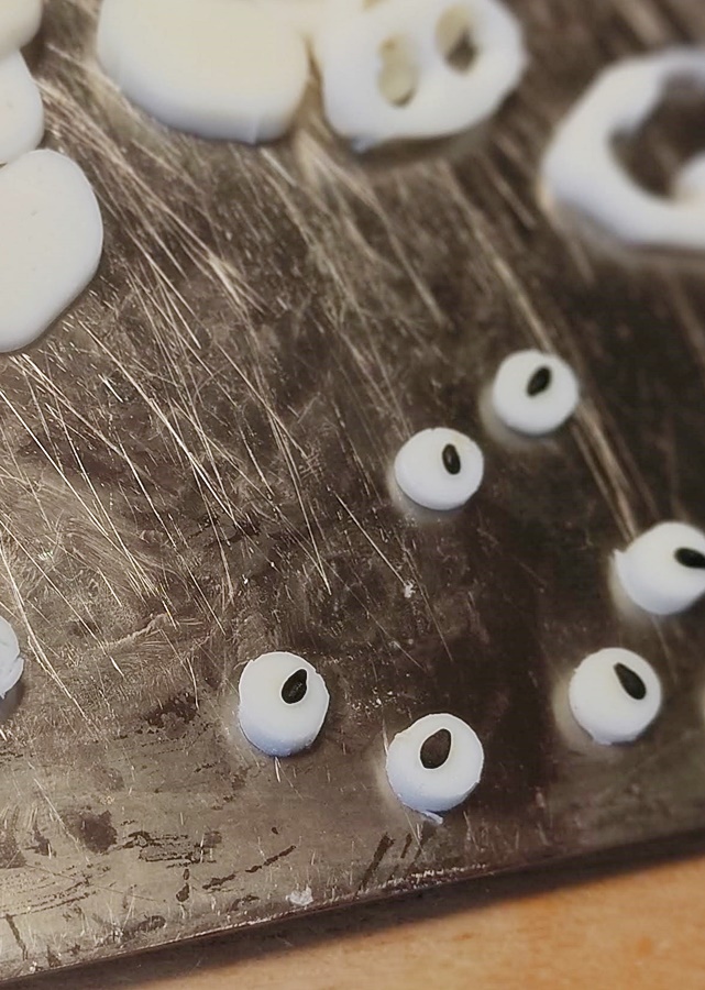 스트링치즈에 검은깨올리기