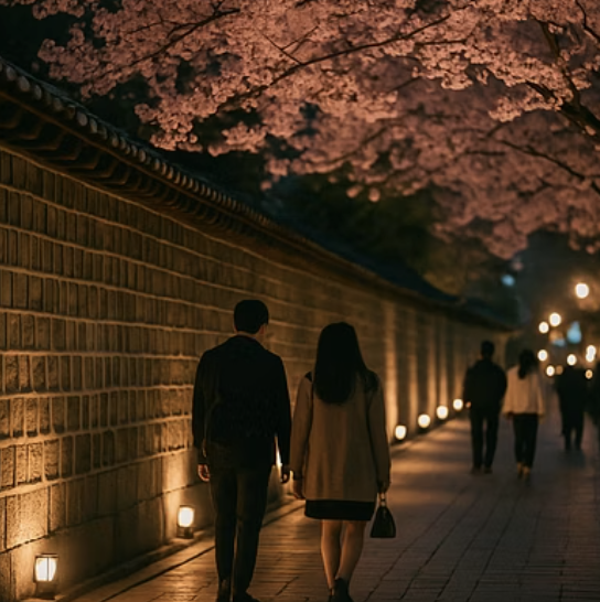 서울 야경 명소, 세실마루전망대에서 보는 덕수궁과 시청의 밤