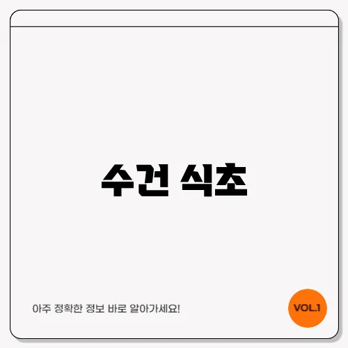 수건 식초
