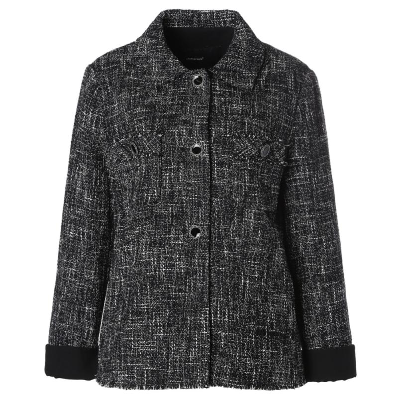요하넥스 블랙트위드 재킷 J1D1J08