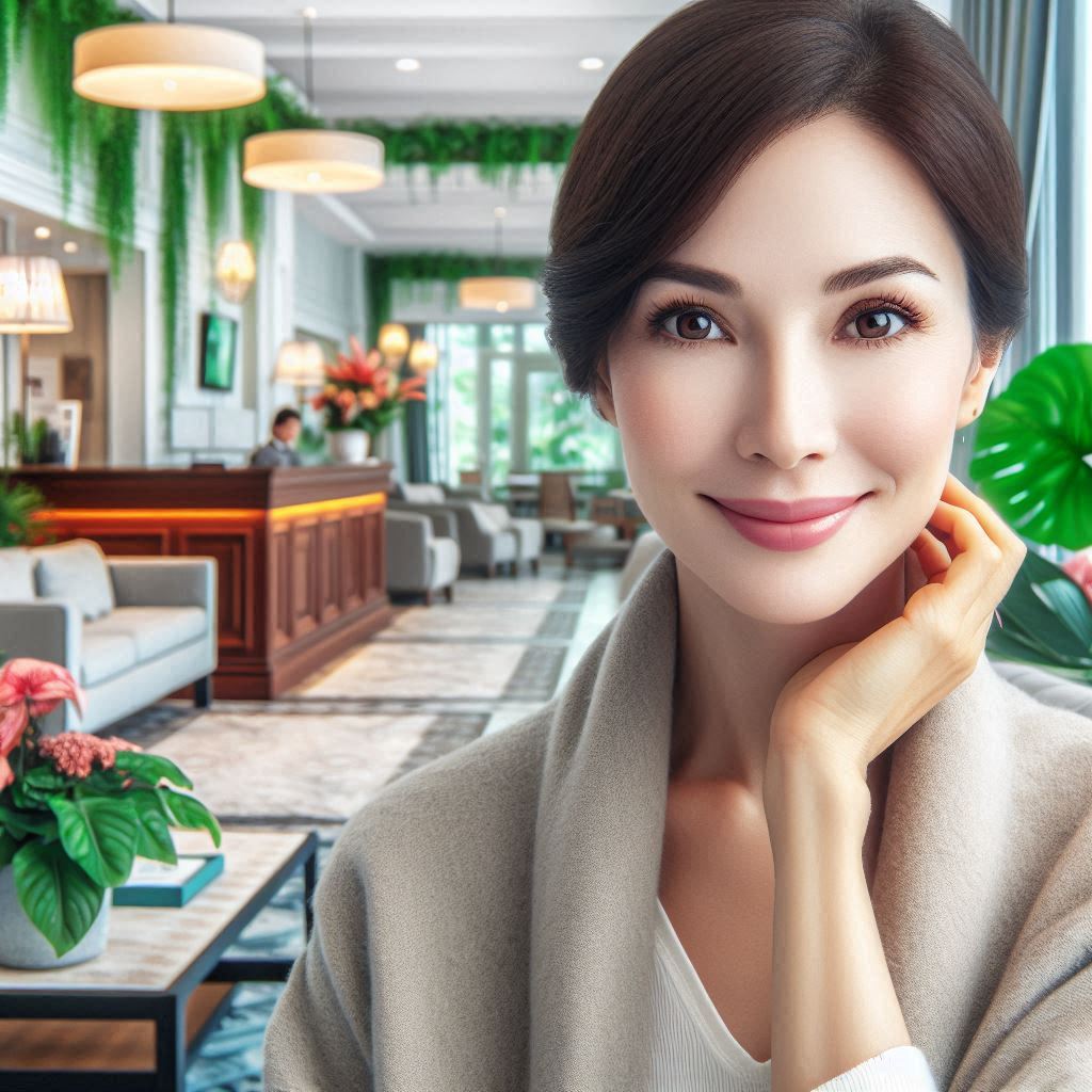 피부,체형관리 샵 배경