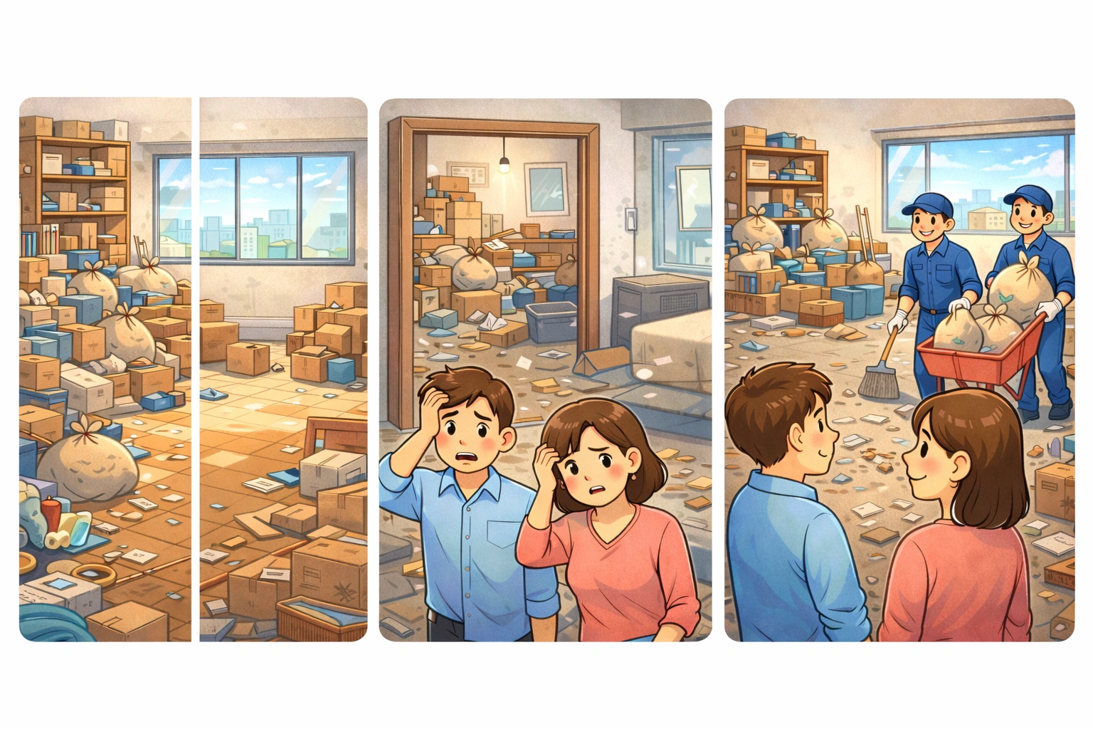 경매 낙찰 받은 집, 쌓여있는 짐 때문에 막막하신가요?