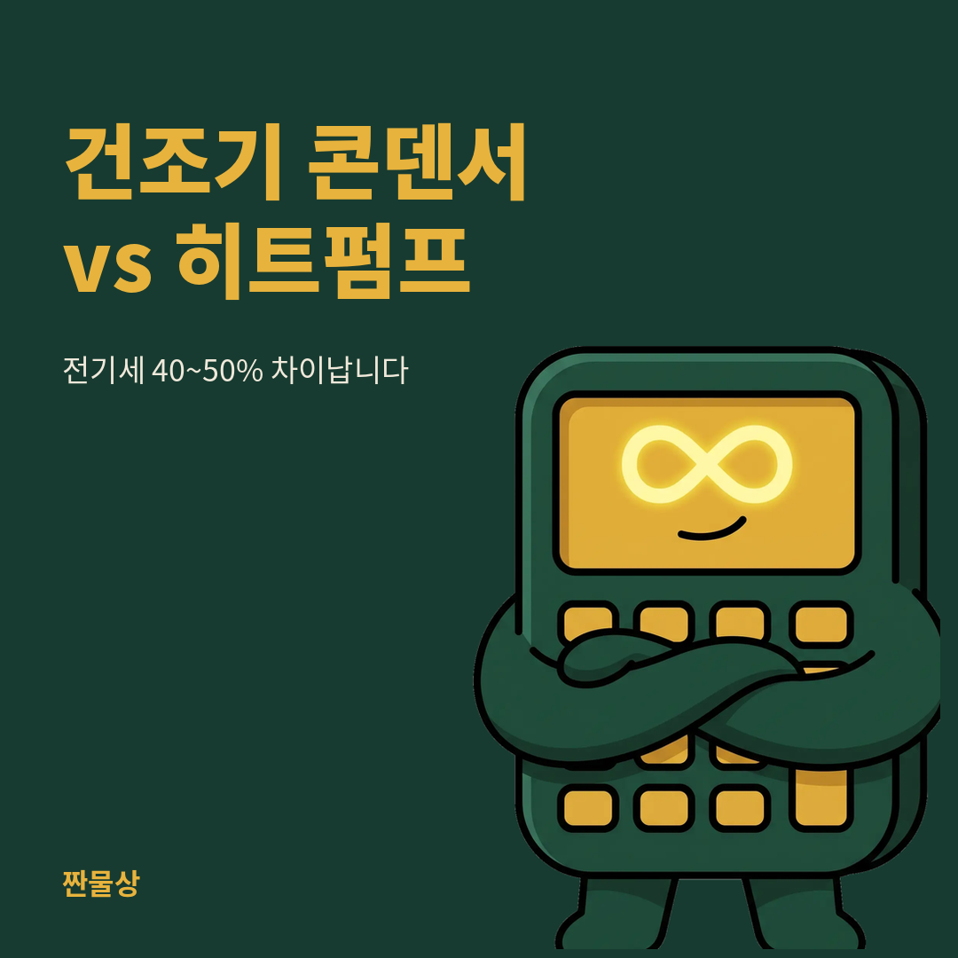 건조기 콘덴서 히트펌프 전기세 비교
