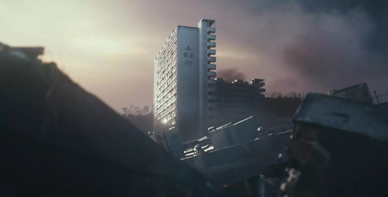 영화 콘크리트 유토피아 스틸컷-황궁아파트