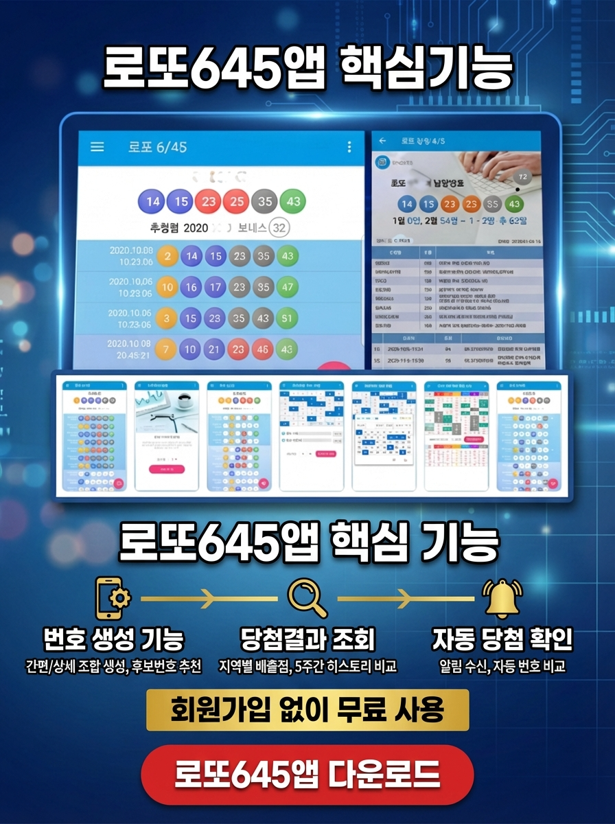 로또645 로또 번호 무료, 급상승 당첨번호 분석, 로또 당첨 번호 확인, 로또예상번호 추출