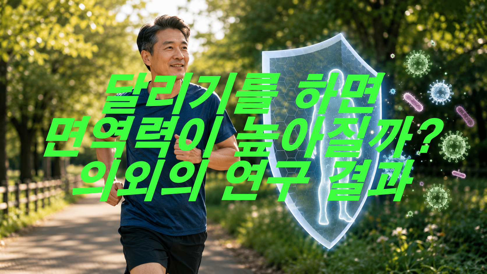달리기를 하면 면역력이 높아질까? 의외의 연구 결과