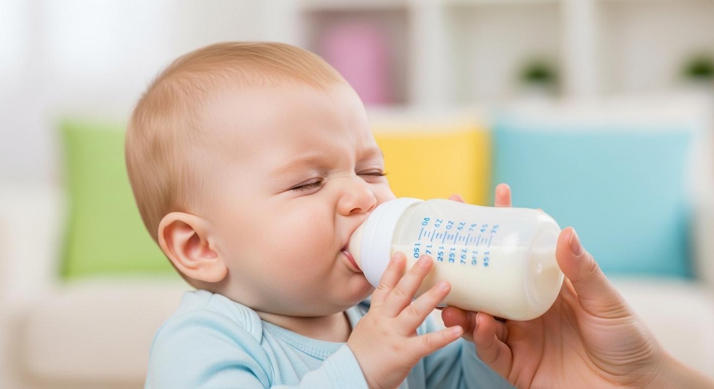 분유 거부하는 아기