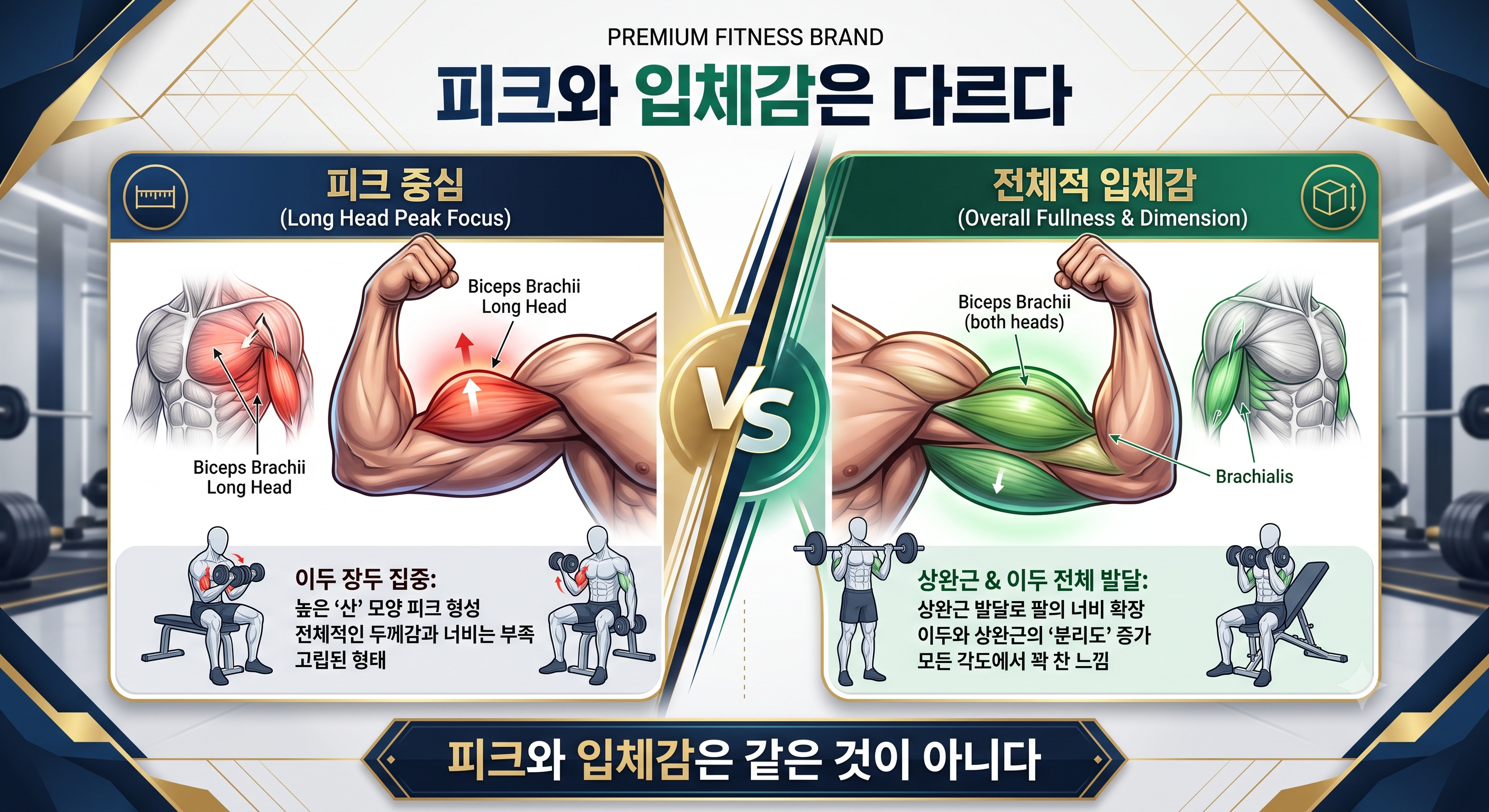 피크와 입체감은 같은 것이 아니다