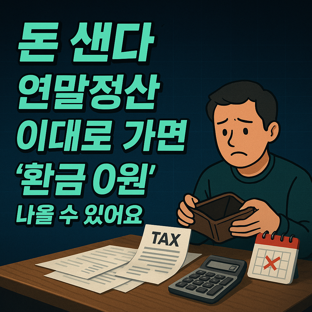 연말정산 이대로 가면 '환급 0원' 나올 수 있어요