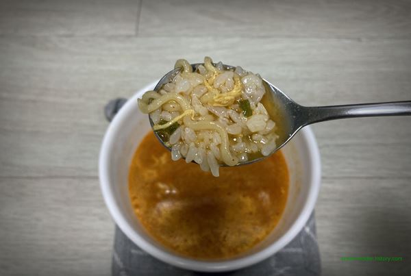 오뚜기 참깨라면 라면 2022년 7월 국물 밥