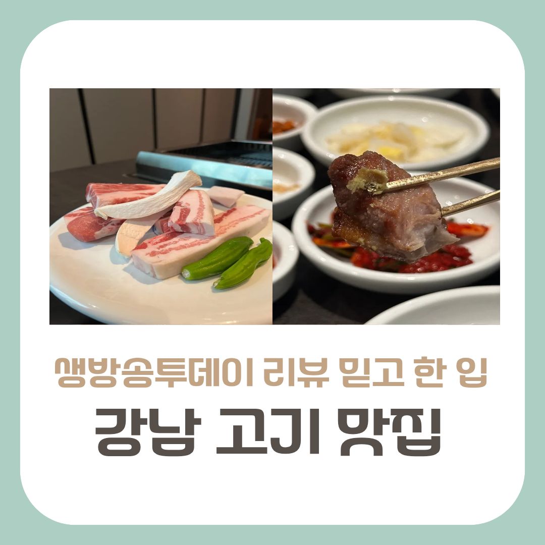 강남 고기 맛집 신사약방