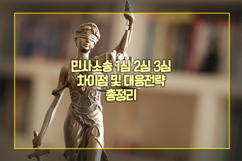 민사소송 1심 2심 3심 차이점 대응전략