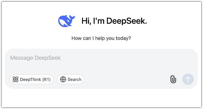 딥시크 홈페이지 바로가기