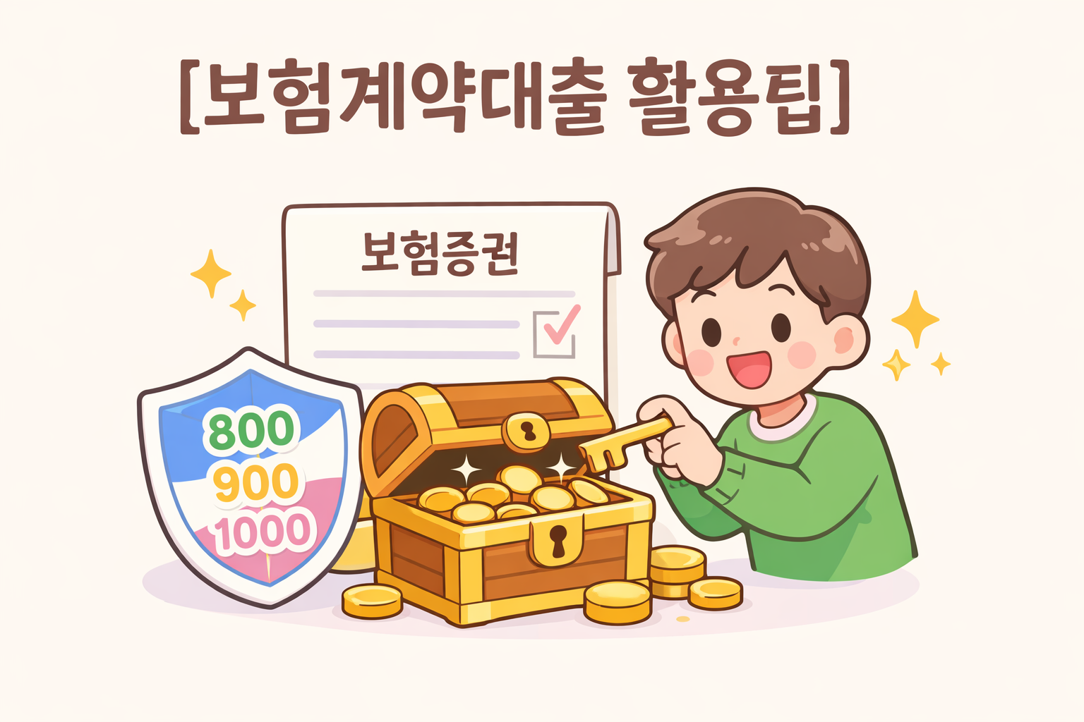 alt="신용점수 영향 없는 보험계약대출 활용 이미지"