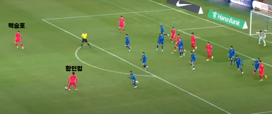 3월 21일 vs 태국전 공격 시 상황