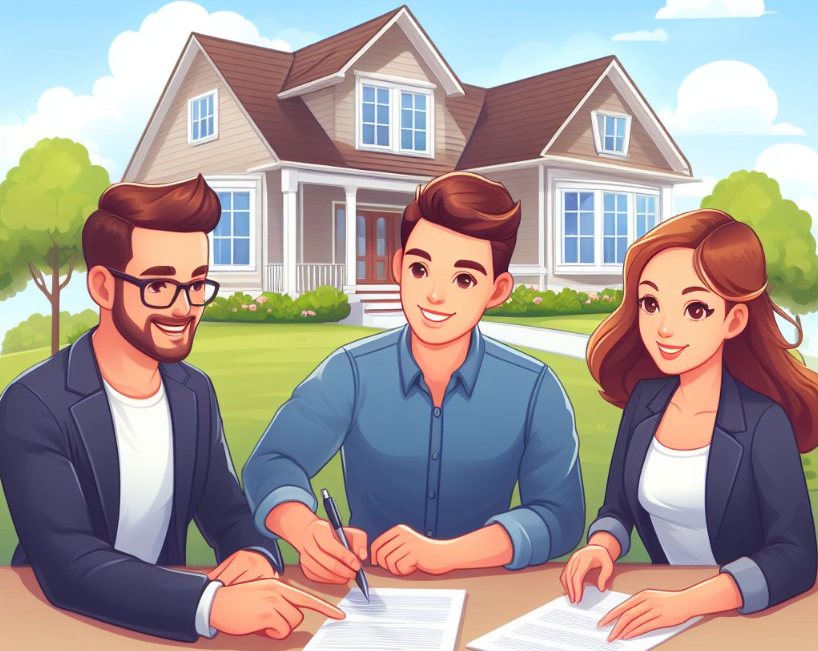 공인중개사 시험합격노하우_공인중개사가거래하는모습이미지