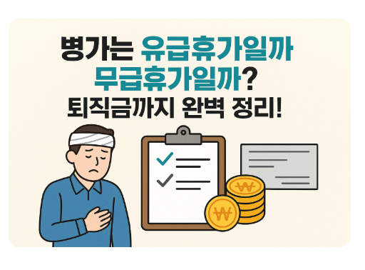 병가는 유급휴가일까 무급휴가일까?