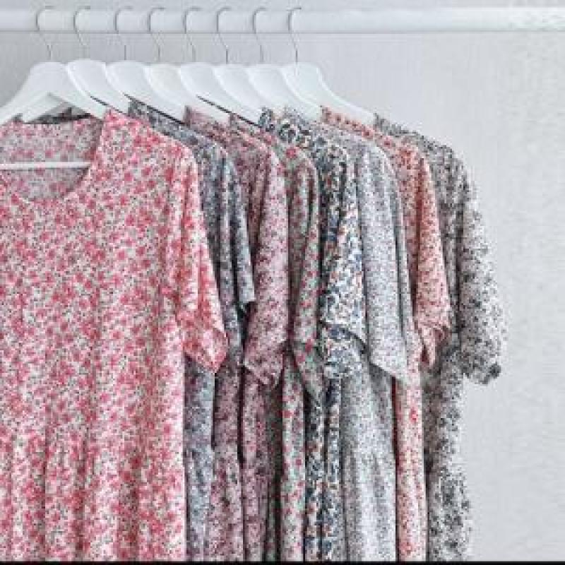 혀니미니 원피스잠옷 냉장고 반팔 냉감 쿨 홈웨어 원피스 찰랑찰랑 501095