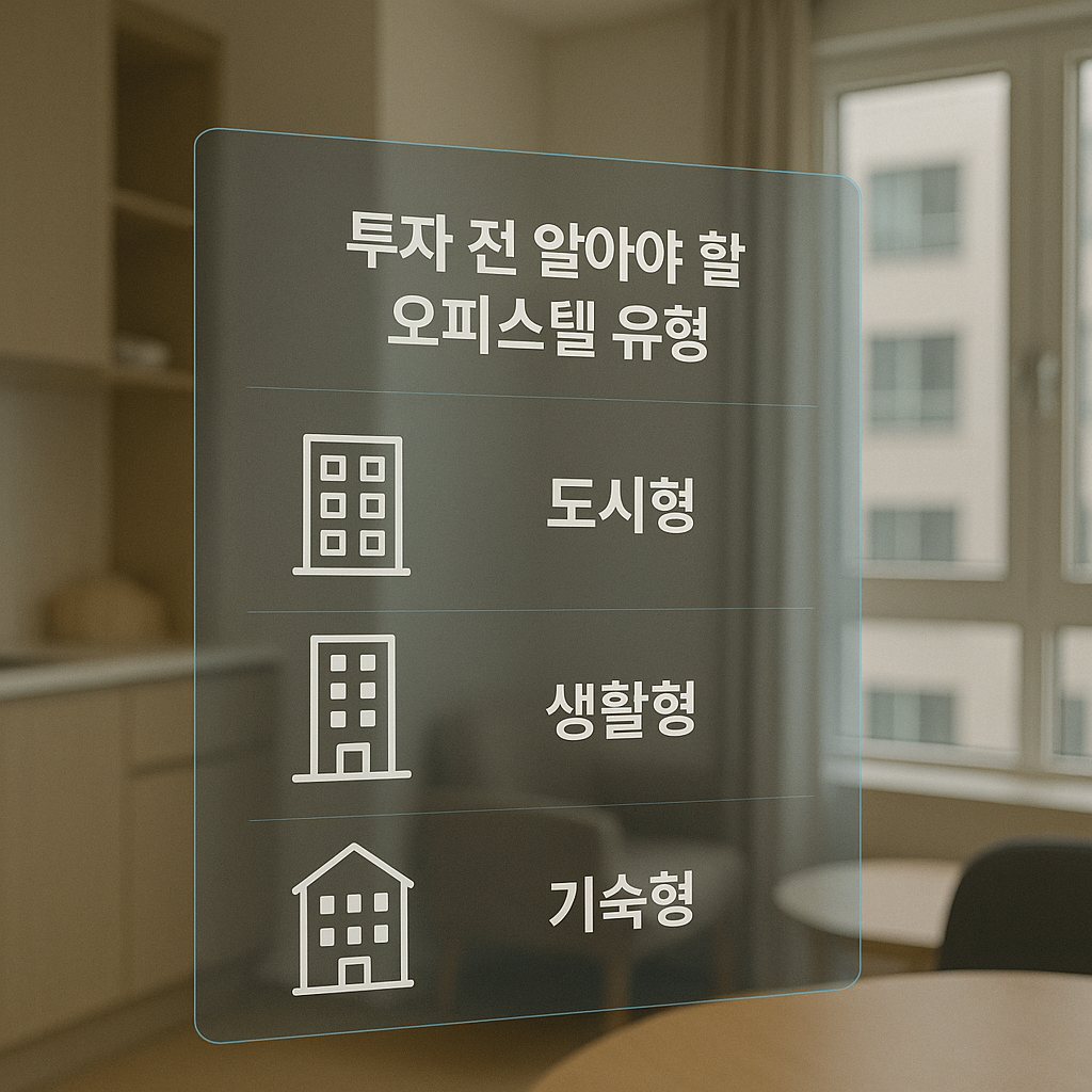 투자 전 알아야 할 오피스텔 유형 (도시형, 생활형 등)