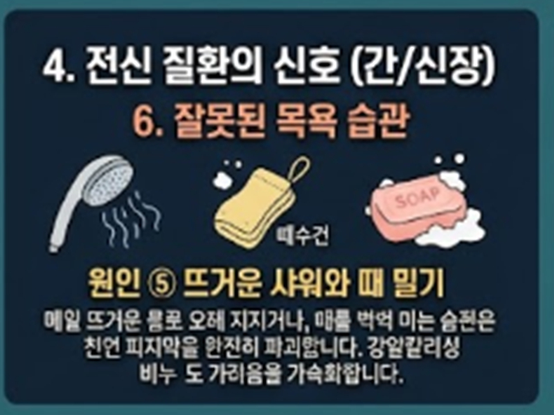 피부 가려움증의 원인