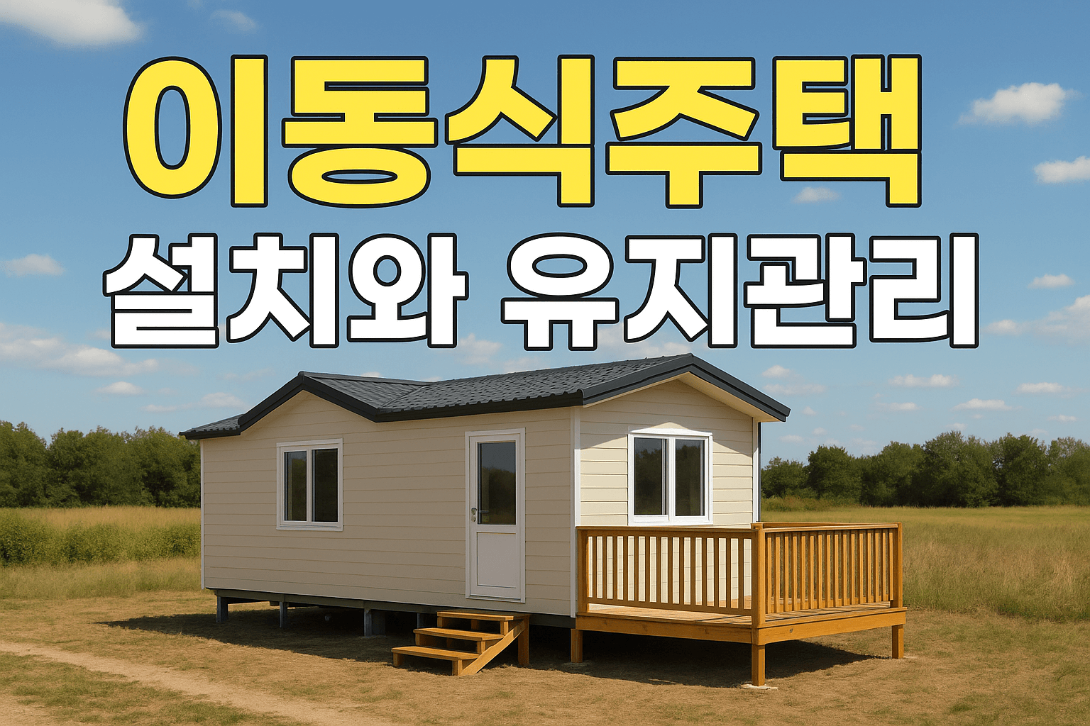 이동식주택 설치와 유지관리
