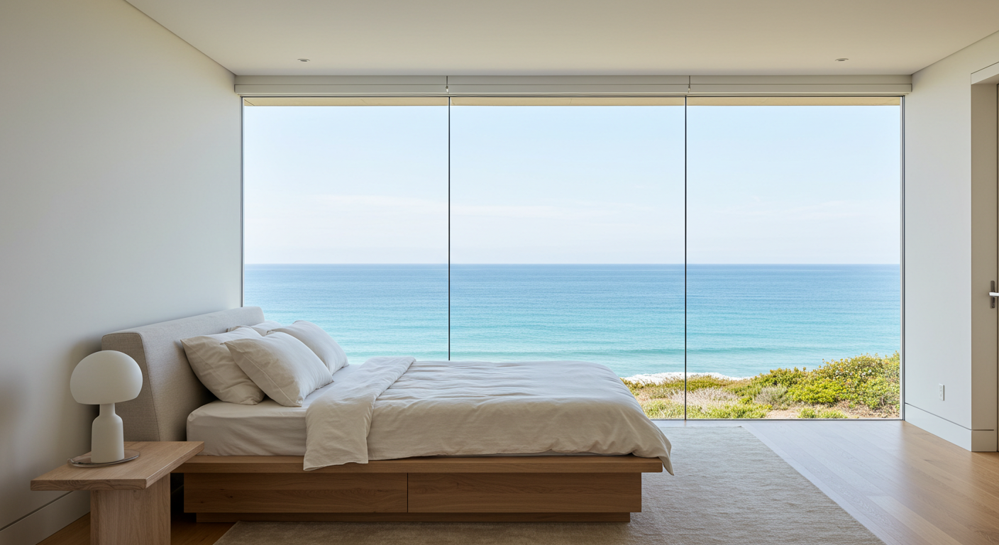 바다가 보이는 침실