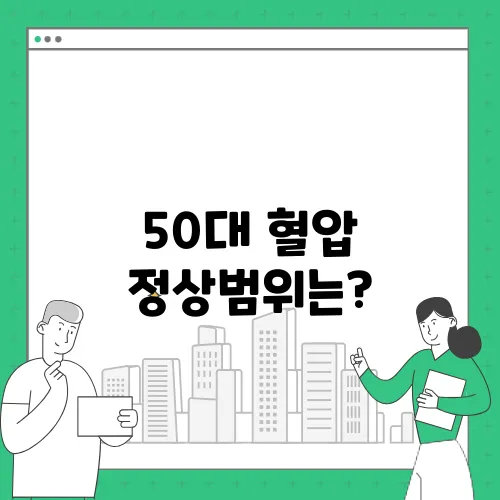 50대 혈압 정상범위는?