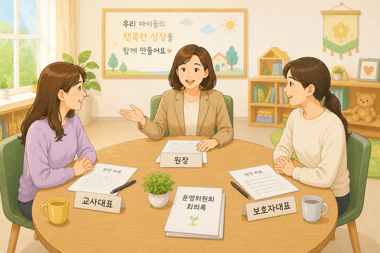 운영위원회 회의하는 모습
