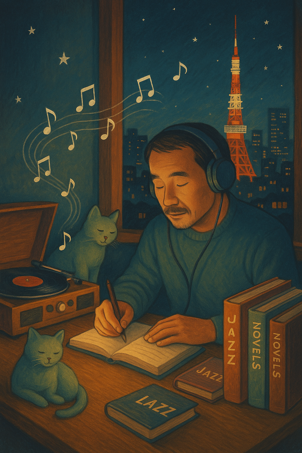 음악 듣는 하루키