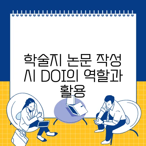 학술지 논문 작성 시 DOI의 역할과 활용