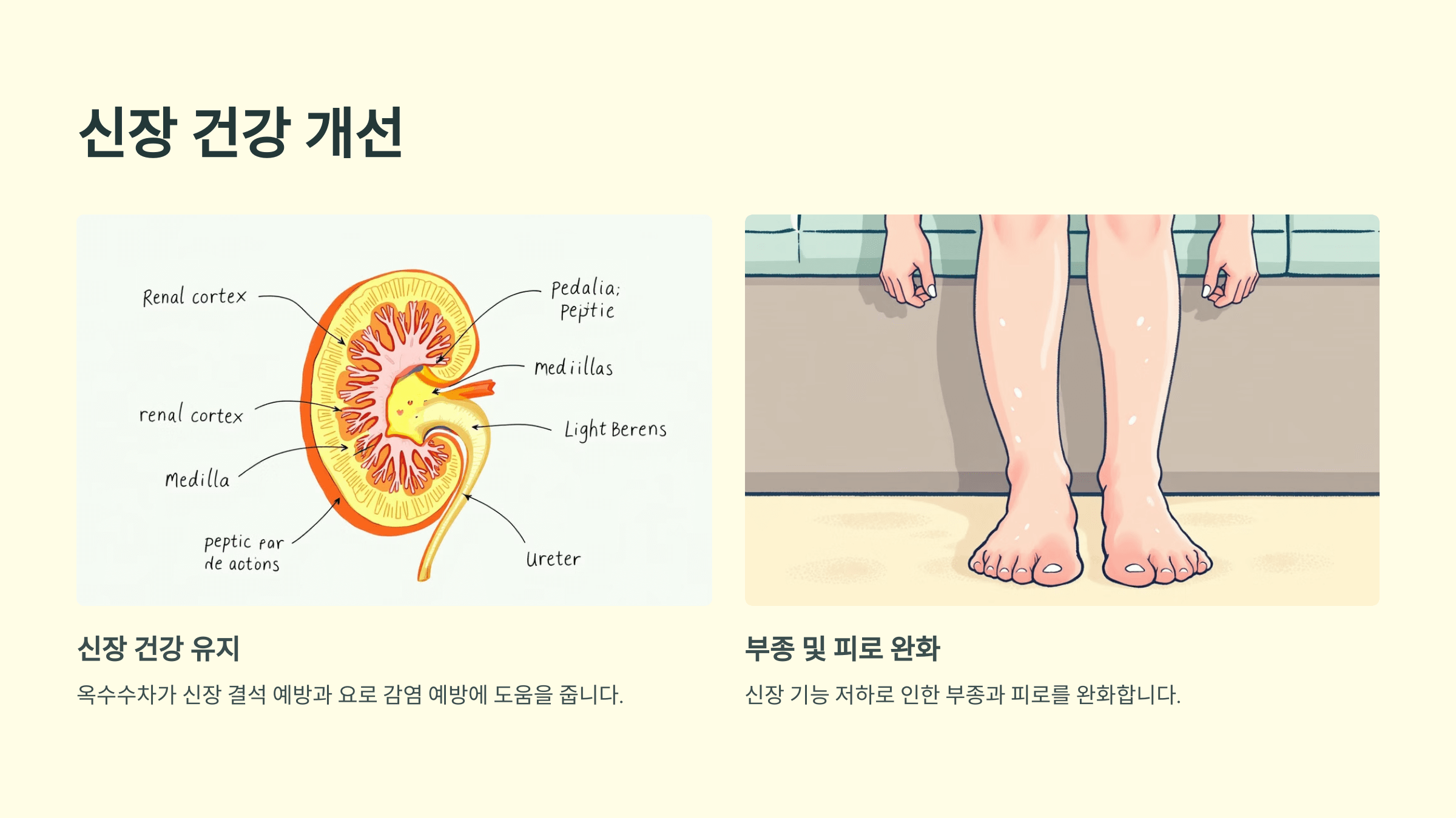 옥수수차 사진입니다.