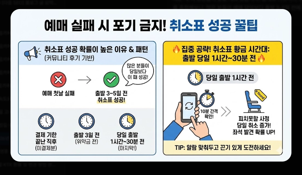 2026년 설날 KTX 예매 일정 및 팁 총정리
