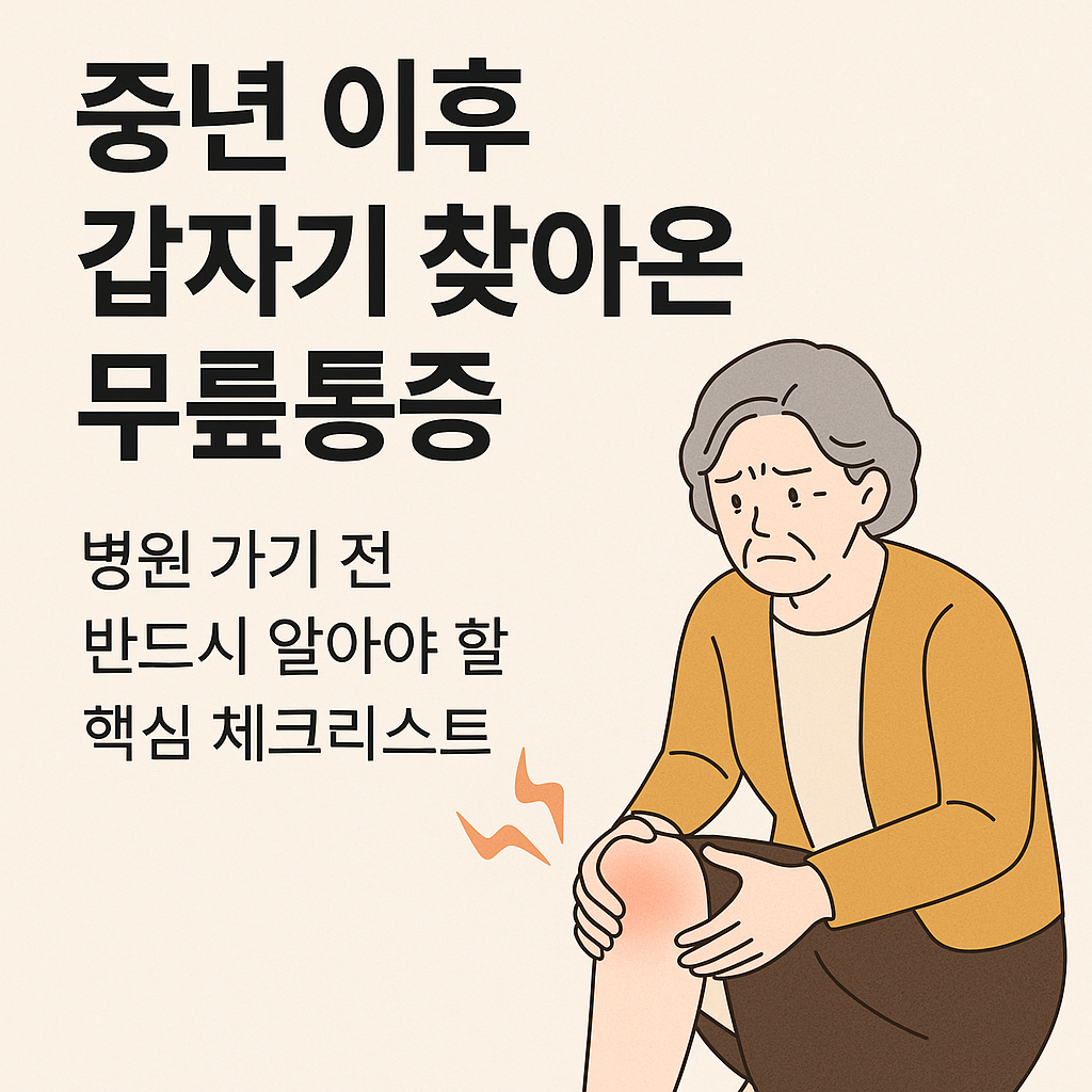 무릎통증 핵심체크리스트