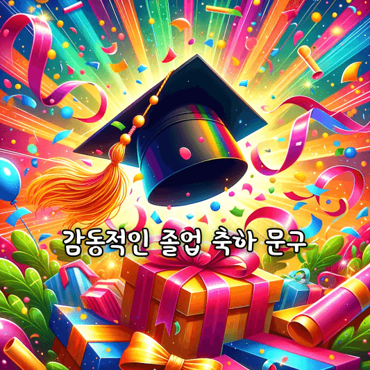 감동적인 졸업 축하 문구