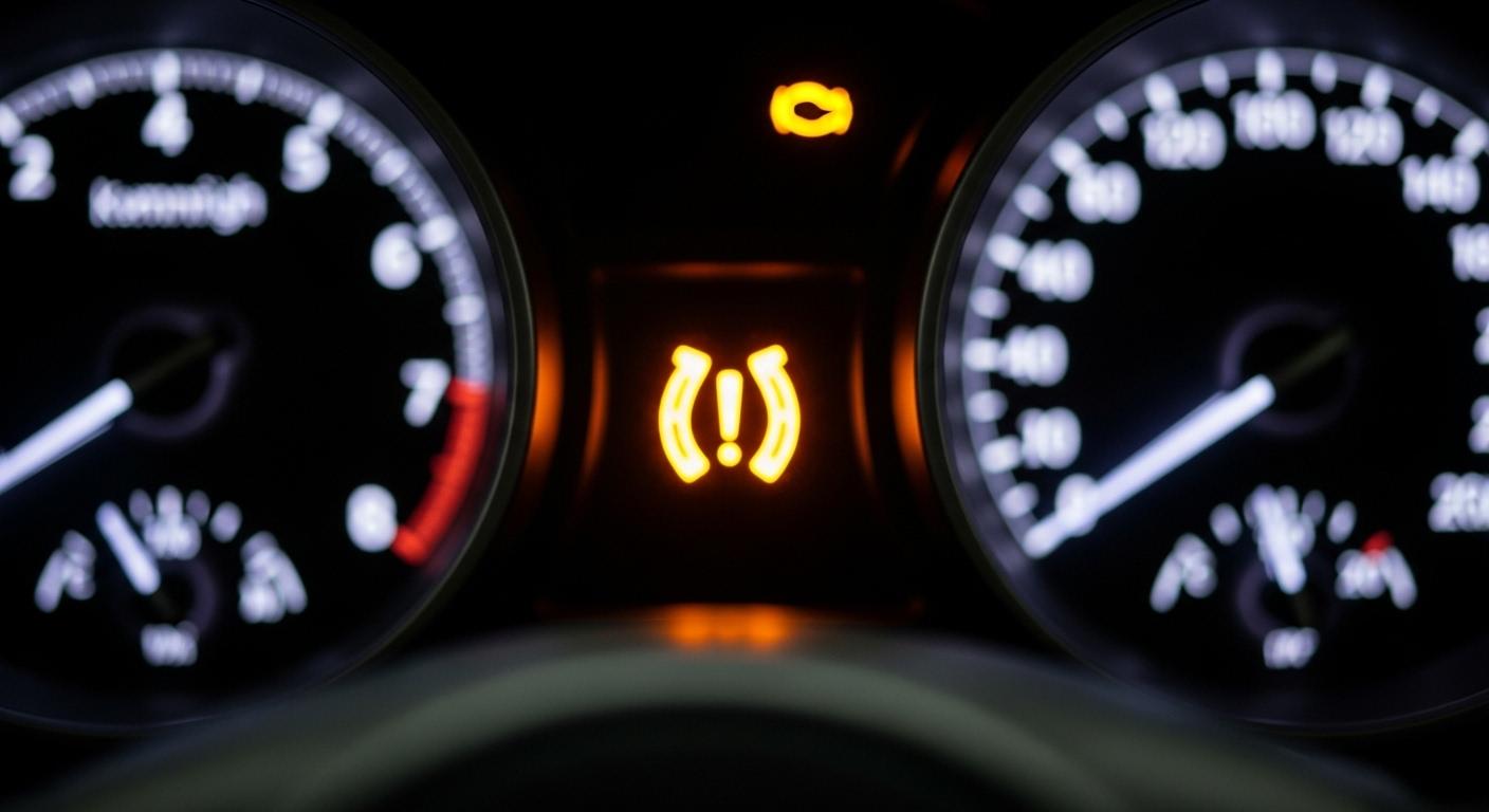 자동차 공기압 경고등 안꺼짐