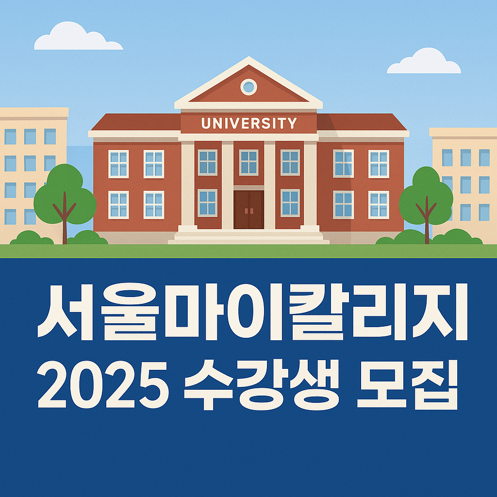 서울마이칼리지 2025 수강생 모집_중장년 경력전환과 재도전의 길을 열다