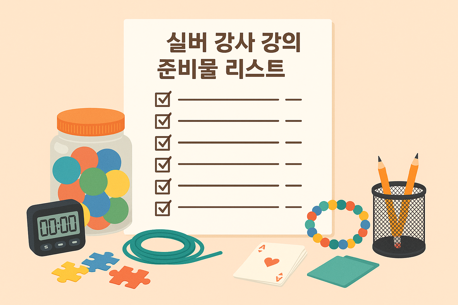 실버 강사 강의 준비물 리스트 30선