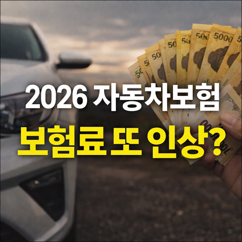 보험료 또 인상?2026 자동차보험 인상률&middot;체감 절약 팁 한눈에 보기