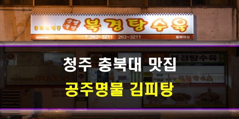 청주 충북대 맛집_공주명물 김피탕_상가건물임대차보호법_권리금 (본 내용과 사진 무관)