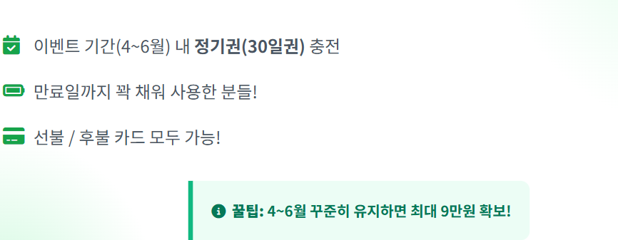 기후동행카드 3만원환급