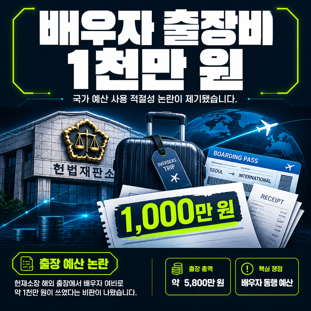 배우자 출장비 1천만 원