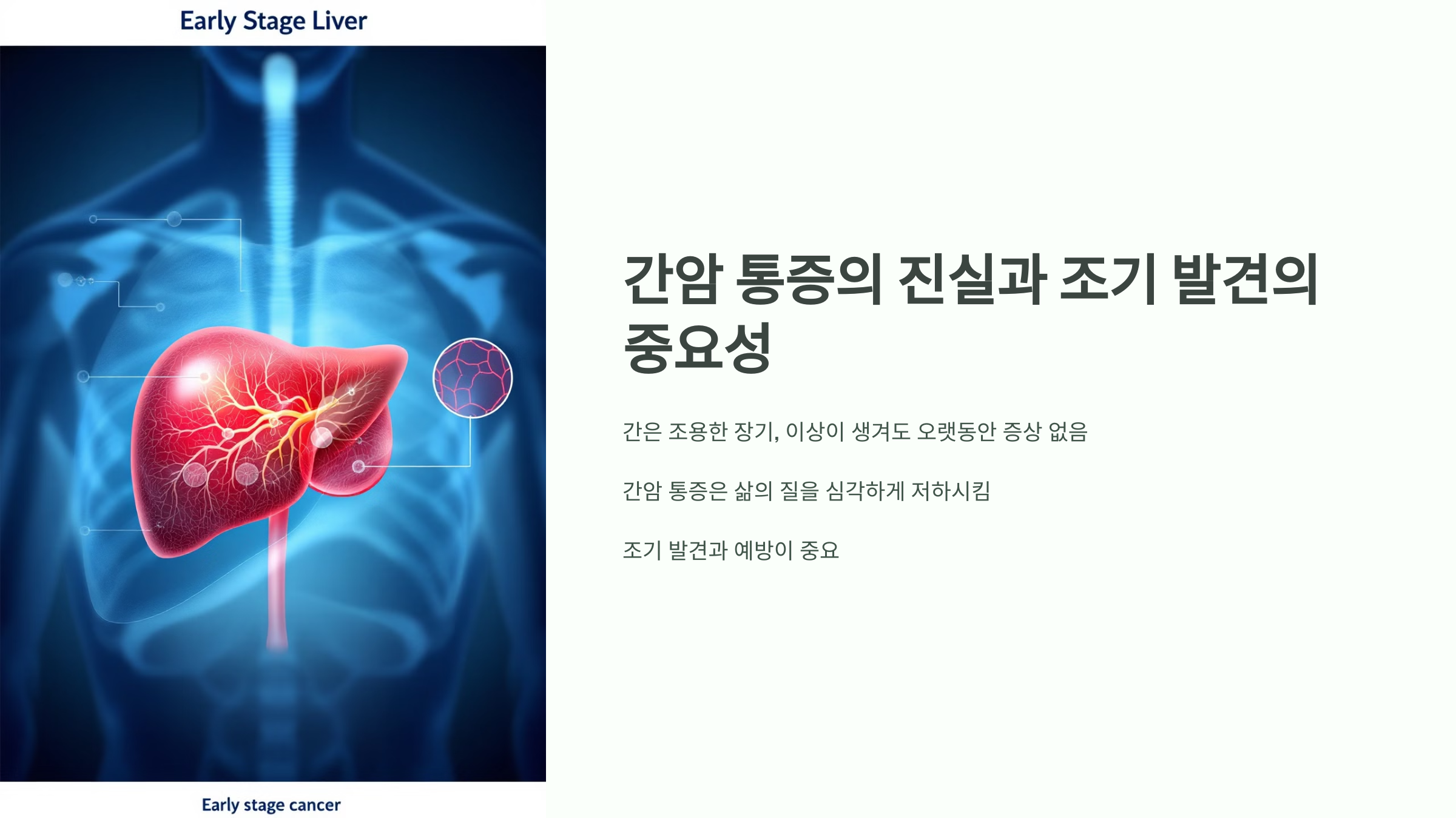 간암 통증의 진실과 조기 발견의 중요성