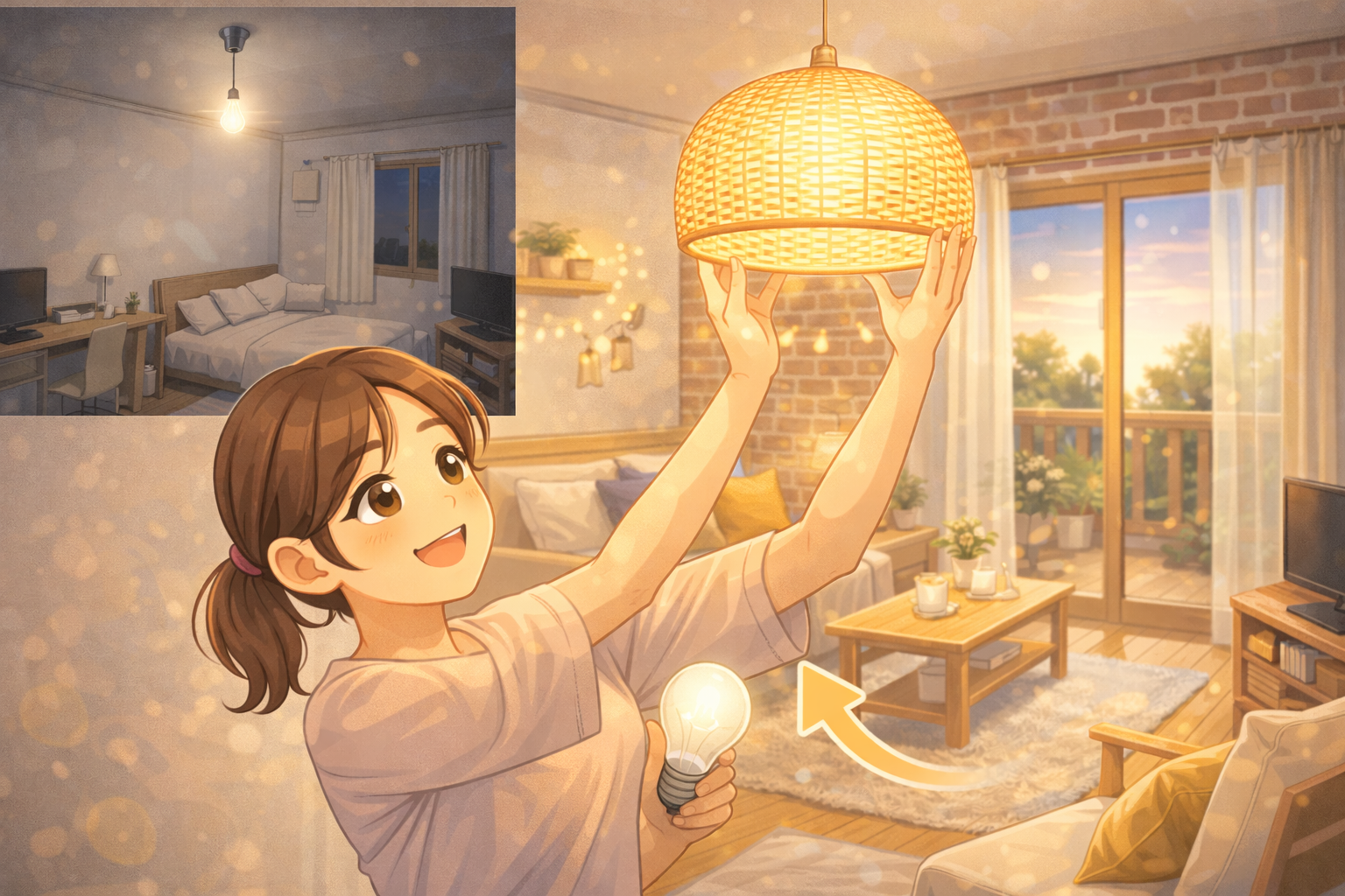 조명 하나로 분위기 바꾸기, 셀프 조명 인테리어