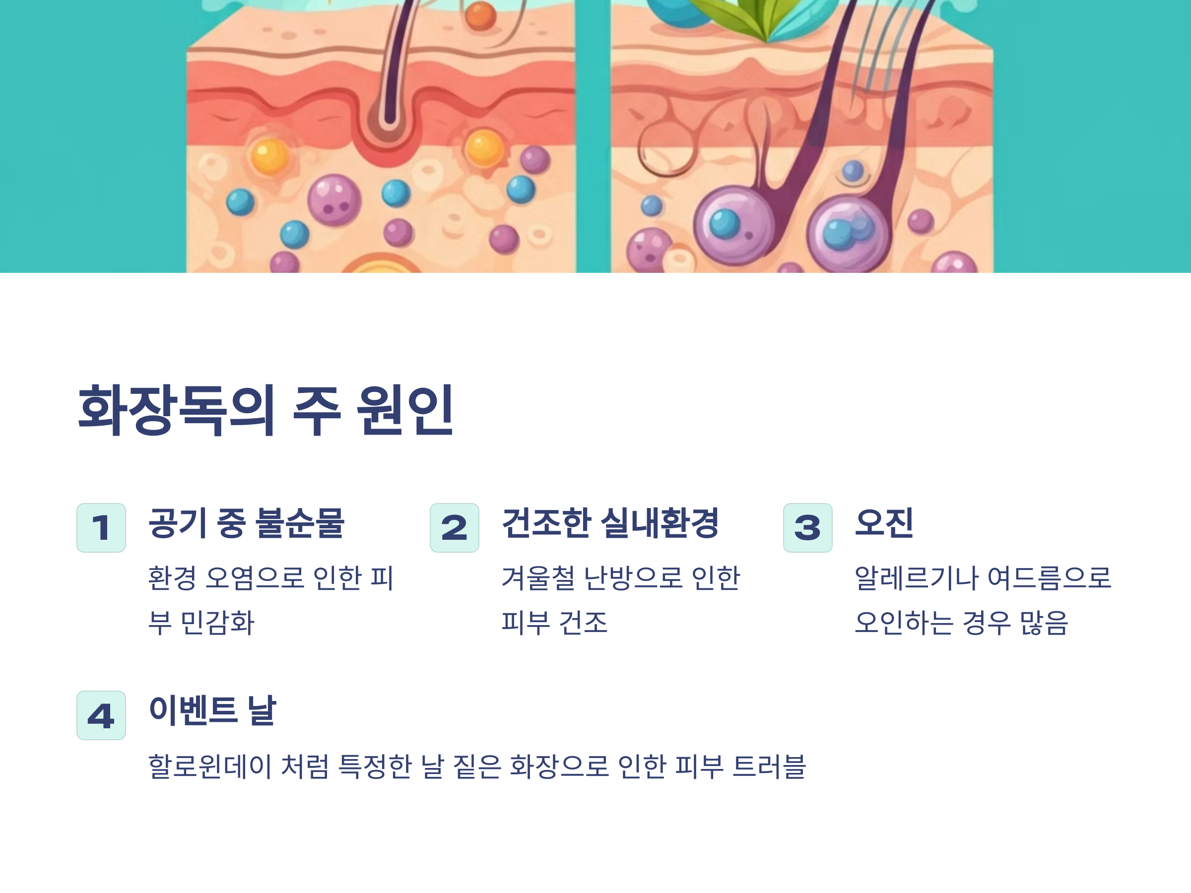 피부를 괴롭히는 화장독, 당신도 겪고 있나요?