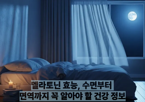 멜라토닌 효능, 수면부터 면역까지 꼭 알아야 할 건강 정보