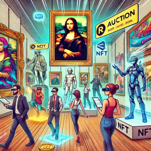 NFT와 예술품 관련 이미지