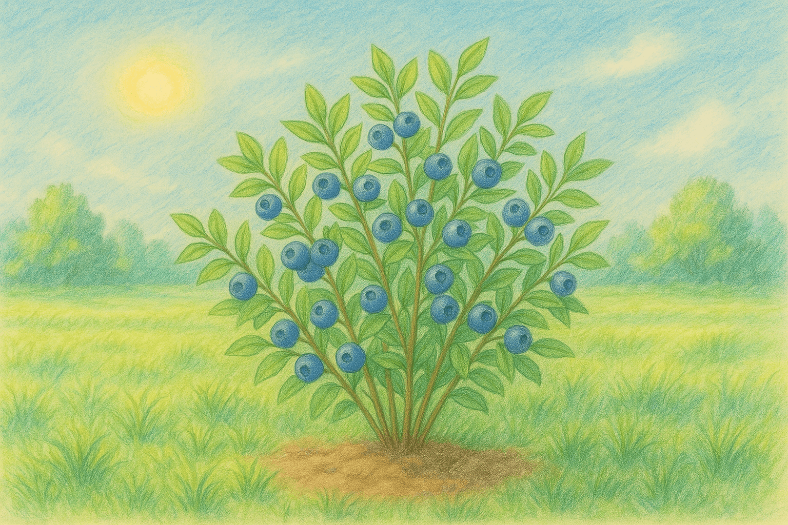 블루베리 나무 이미지